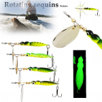 P&ouml;&ouml;ratud litriga lusikaga peibutis kalastustarbed k&otilde;va s&ouml;&ouml;daga vurrs&ouml;&ouml;t j&auml;rvep&uuml;&uuml;giks metallist kalap&uuml;&uuml;gi lant 4pcs