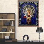 HUACAN Huacani 5D DIY ristpistes teemant-religioonijuhi ikoon 30*40 cm