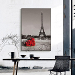 Teemant 5D DIY Teemantmaal  Torn ja punane roos  Teemanttikandid Ristpistes Rhinestone 20X30CM