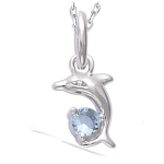 Les Tr&eacute;sors De Lily [N5341] - h&otilde;bedane ripats 'Tendres Dauphins' t&uuml;rkiissinine h&otilde;be (roodiumiga kaetud) - 10x7 mm h&otilde;be