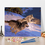 DIY Maalimine numbrite j&auml;rgi Kunst K&auml;sit&ouml;&ouml; Kodukaunistamine Numbrid Maalimine Hobid Digitaalne &otilde;limaal 40x50cm no frame