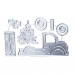 DI-YS l&otilde;ikekujuline surutr&uuml;kiga autopuu j&otilde;uluv&auml;ljal&otilde;igete raamat DIY dekoori &scaron;abloonvorm h&otilde;be