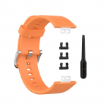 Huawei k&auml;ekellale Fit Silikoonist asendusrihma randmepael Kellarihm Huawei Fit TIA-B09/TIA-B19 Sport jaoks Randmepaela k&auml;ev&otilde;ru Huawei watch Fit oranž