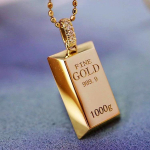 Simulation 999 Letter Bullion kujuga ripatsiga kaelakee rangluu kett meestele kuld