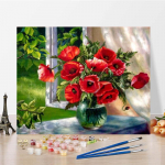 Kodukaunistus Digitaalne &otilde;limaal Numbrid &Otilde;limaal DIY Maalimine numbrite j&auml;rgi L&otilde;uendikunst 40x50cm no frame