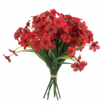 10 kimpu Kevadine rohi, rohelised taimed, lillad, lillad, kunstlilled, meisterdamine, v&auml;lir&otilde;du kodukaunistus punane