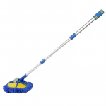 2-&uuml;hes autopesuharja mopipea komplekt Kolmeosaline teleskoop alumiiniumsulamist pika k&auml;epidemega paks &scaron;enill puhastusvahend