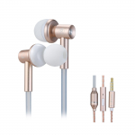 IBRAIN FC33-E kiirgusvabad &otilde;hutoru k&otilde;rvaklapid alumiiniumist metallist k&otilde;rvaklapid mikrofoni ja helitugevuse reguleerimisega roosa kuldne v&auml;rv