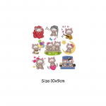 Multifilmi karukomplekt, aplikatsiooniplaastrid, kuumtr&uuml;kk T-s&auml;rgi maskile, isetegemine, uue disainiga termo&uuml;lekandega kuum pisar, 3D kleebiste plaaster Kohandatud