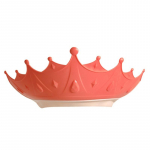 Reguleeritav Baby Shower Shampoo Cap Crown Shape Wash Juuksekaitse m&uuml;ts beebi k&otilde;rvakaitseks Ohutu lastele du&scaron;ipea kate punane