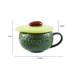 Creative Avocado Shape Cup Kruus Personality Keraamiline Veetass Kruus Kohvitass Joogiriided