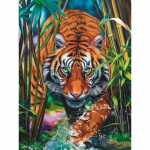 DIY 5D Teemantmaaling Metsa Tiigri Teemanttikandid Loomade Ristpistes T&auml;is&uuml;mmargune puur Rhinestone Kunstsein Kodukaunistuse kingitus Full Round 20x30CM