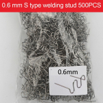 0,6/0,8 mm kuumad klambrid 500 tk auto kaitseraua kuuma klammerdaja jaoks 0.6mm Wave staples