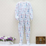 2&ndash;7-aastastele beebidele &uuml;hes t&uuml;kis pikad varrukad 100% puuvillased riided T&otilde;mblukuga poiste ja t&uuml;drukute riided pidžaama p&uuml;ksid 98 helesinine v&auml;rv