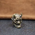 Jaapani kummitus Hannya mask Messingist Paracord Noa Helmed Prajna Kolju EDC V&auml;listingimustes DIY Vihmavari K&ouml;is K&auml;ev&otilde;rud Paelad Aksessuaarid messingu
