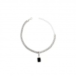 ANENJERY sinine tsirkoonist ruudukujuline k&auml;ev&otilde;ru Vintage Lucky ripatsk&auml;ev&otilde;ru naistele meestele ehted kingitused