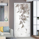 PVC veekindel uksekleebis valge puit isekleepuv tapeet uksed renoveerimine elutuba magamistoa sisekujundus Peel and Stick plakat MT-605