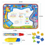 1 tk Magic Water joonistusmatt maagiliste vesipliiatsidega Doodle Mat maalimislelu Naljakas joonistusm&auml;nguasi lastele s&uuml;nnip&auml;evaks 72*52CM