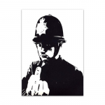 Banksy grafitikunst l&otilde;uendimaal punane &otilde;hupall T&uuml;druk maalib mustvalge seinakunsti plakat P&otilde;hjamaade elutoa kodukujundus 30X40cm Unframed