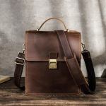 Ehtsast nahast Crossbody kott meestele parooliluku disainiga &otilde;lakotid vabaaja meeste k&auml;ekott kohv