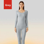 Naiste termopesu meeste talveriided &otilde;mblusteta paks kahekihiline soe pesu naiste termoriiete komplekt naistele 2 t&uuml;kki XXXL hall