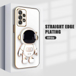 Luksuslik astronauti &uuml;mbris Samsung Galaxy A53 A73 A13 A52 A72 A32 A22 A23 A12 A51 A71 A52S 5G 4G telefonihoidja pehme kate A13 (4G) valge