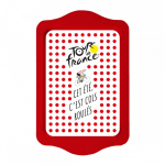 Les Tr&eacute;sors De Lily [R2970] &ndash; v&auml;ike metallist kandik  Tour de France  punane (sel suvel on see kilpkonnad) - 21x14 cm punane