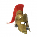 Keskaegne Spartan Greek 300 armor teraskiiver King Leonidas sca/larp plume