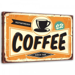 L&otilde;uenditr&uuml;kk Retro Sign Coffee 60x40 oranž