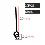 20 tk Karpkalap&uuml;&uuml;gi tarvikud Pop Up Boilies Peibutuskruvi P&ouml;&ouml;ratav konksuga s&ouml;&ouml;daheitmiseks Ronnie karpkala platvormide varustus