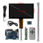 7-tolline mitmeotstarbeline LCD-ekraan, juhtplaat, HDMI-&uuml;hilduv VGA AV puuteekraan Raspberry Pi arvutimonitori jaoks