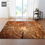 Tumedav&auml;rviline puidust teraga tr&uuml;kitud 3D-vaip elutoa jaoks, &uuml;lipehme kristallsametine vaip, p&otilde;randamatt, magamistoa sisekujundus 120x160cm 1pcs