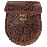 Keskaegne v&ouml;&ouml;kott Draakon Vegan nahast kott renessanss Faire Keskaegne viiking LARP Cosplay Kost&uuml;&uuml;mid Renessansi aksessuaarid