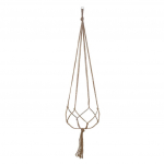 (SU)Makramee taimede riidepuud Rippkorv Ripptaimehoidja Bohemian Decor Plant One size valge