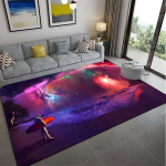 Space Planet vaip T&auml;histaeva vaip elutoas Vaip Illusioon vaip Kodusisustus Magamistoa matt Laste vaip Karvane ala vaip 120cm x 160cm