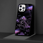 Cartoon Cute Astronaut Case Apple Iphone 14 11 13 12 Pro Max Xr 7 8 +Se 2020 Xs 6 6s Plus 5 5s Must silikoonist telefoni kate iPhone SE 2020