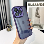 Luksuslik metallist l&auml;bipaistev HD-&uuml;mbris iPhone 13 12 11 Pro Max Plus objektiivi kaitse p&otilde;rutuskindel h&uuml;briidsoomuskate iPhone 14 Pro Max jaoks For iPhone 11 sinine