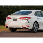 2 tk Toyota Camry 2018 2022 s&uuml;sinikkiust v&auml;limusega sportliku tagumise udutule laterna raami katte trimmi auto gray