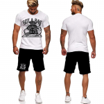 Meeste T-s&auml;rkide komplekt 3D-prindiga spordidress/l&uuml;hikesed p&uuml;ksid/topsid Hip Hop Street Graphic T-s&auml;rk Meeste/naiste spordir&otilde;ivaste &uuml;likond suvine meeste riided S