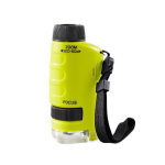 Laste kaasaskantav mikroskoop, bioloogilised &otilde;ppem&auml;nguasjad lastele Kodukooli teaduskomplekt LED-valgusti 60X- -120X STEM kingituseks luup LM with battery & 12specimen kollane