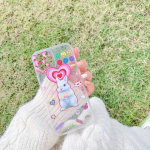 Cartoon Smiley Rabbit k&auml;ev&otilde;ru kett telefoni&uuml;mbris iPhone 7 X Xsmax 8 Plus Xr 12 Mini 11 13 Pro Max k&auml;ev&otilde;rule armas p&auml;evalill for iphone 7 8