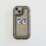 Cute Duck Cartoon 2023 telefoni&uuml;mbris iPhone'ile 11 12 Pro Max 14 13 Promax 3d Eyes P&otilde;rutuskindel originaal tagakaas Fundas For iphone 13pro