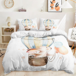 3D k&uuml;&uuml;liku voodipesukomplekt Lihav&otilde;ttep&uuml;hade tekikott ja padjap&uuml;&uuml;r 2/3 loomatr&uuml;kiga pastoraalne stiil AU/DE/US/UK kodukaunistus EU Single 135x200cm