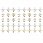 Auto k&uuml;lgmise kere liistud alumine neediukse kaardi trimmiklamber Renault Traficile (X83) Kangoo X76 X61 Master Vauxhall Movano 7703077421 40Pcs