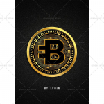 Abstraktne kuldne Bitcoin Monero Cardano l&otilde;uendimaal P&otilde;hjamaade moodne seinakunst plakat Prindi pildid ruumi interj&ouml;&ouml;ri jaoks Kodukaunistus 21x30 No Frame
