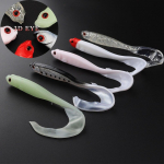 15CM/6G pika sabaga pehme p&uuml;&uuml;gilant helendav pehme s&ouml;&ouml;daga Jig Head Pehme landi kalastustarbed