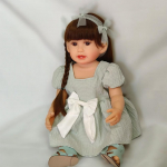 22-tollised elutruud Reborn Dolls Pehmest silikoonist kehanukud T&uuml;drukutele Vasts&uuml;ndinud beebiprintsess Bebe beebinukud Kingitused