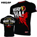 Meeste Muay Thai T-s&auml;rk Spordijooksmise T-s&auml;rk Meeste J&otilde;usaali Fitness Mma Treenings&auml;rgid Dry Fit Spordir&otilde;ivad Boks Quick Dry - T-s&auml;rgid L