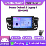 Android Subaru Outback 3 Legacy 4 2004-2009 jaoks koos nupunupuga auto CarPlay raadio video multimeedia GPS-m&auml;ngija 2+32 GB 2+32GB