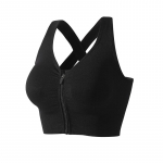 Mood T&otilde;mblukk Spordirinnahoidja Crop Top Fitness Naiste Spordir&otilde;ivad Rinnahoidjad Fitness Cross Gather Lint Stretch Fitness Jooga aluspesu M must